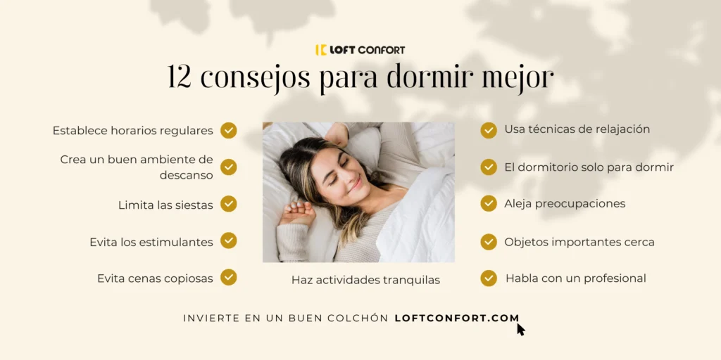 consejos para dormir mejor tips